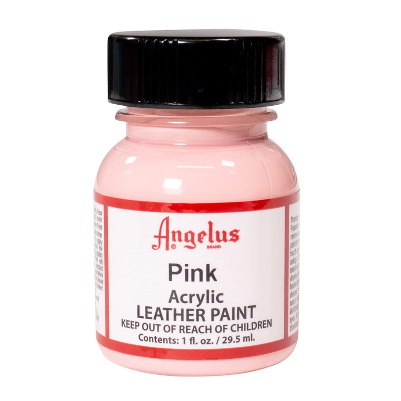 Angelus Acrylic Leather Paint, 1 Fl Oz (Pack of 1), Pink - Image 1